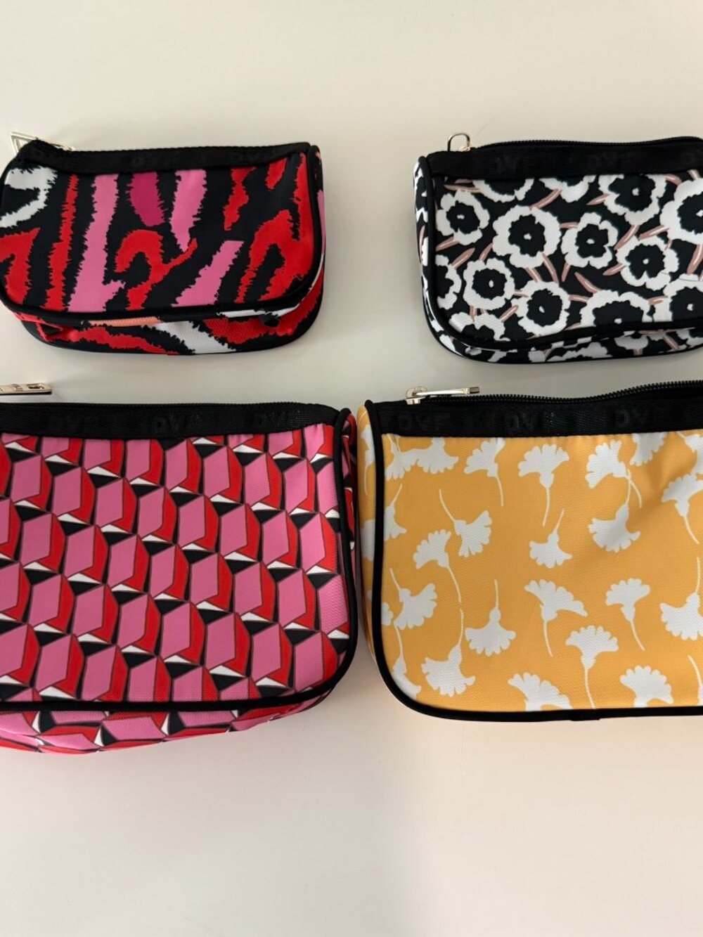 Set of 4 DVF for Target Travel Pouches